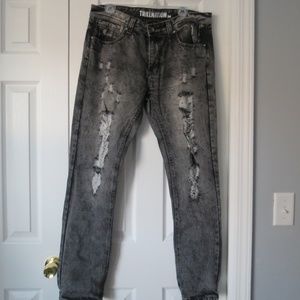 Black Distressed Jeans